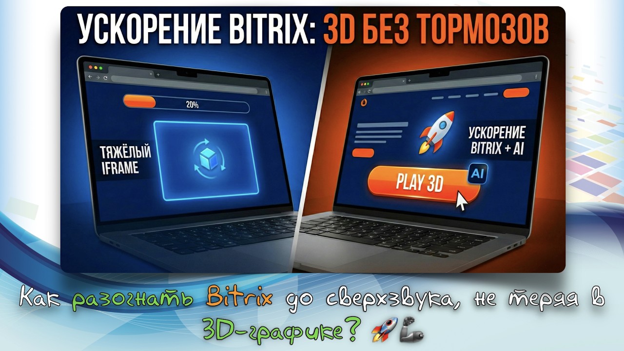 Ускорение Bitrix ⚡️ Интеграция заглушки на iFrame для 3D и видео (10 000+ товаров) 🚀