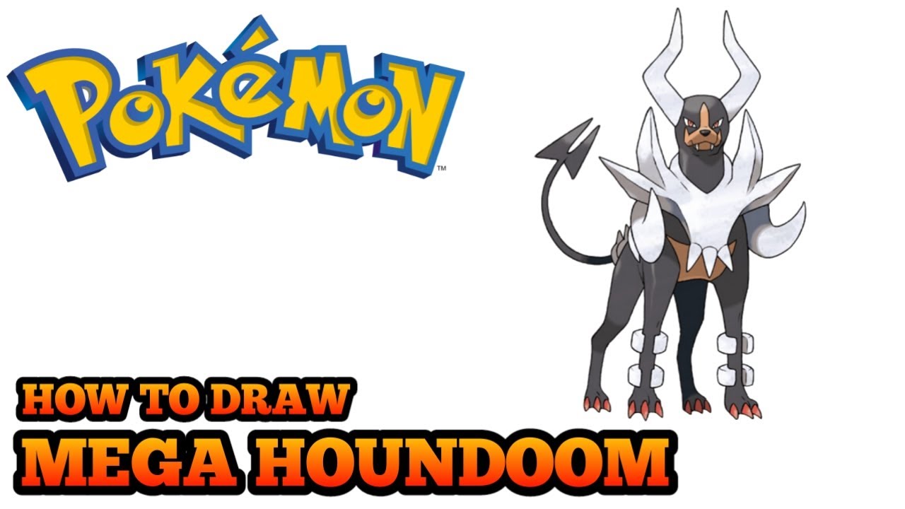 How To Draw Pokemon | Mega Houndoom