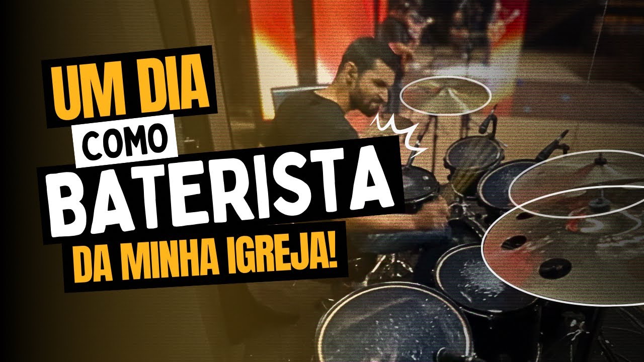 UM DIA COMO BATERISTA DA MINHA IGREJA! (NINGUÉM ESPERAVA ISSO) | Matheus Diaz | VLOG #01