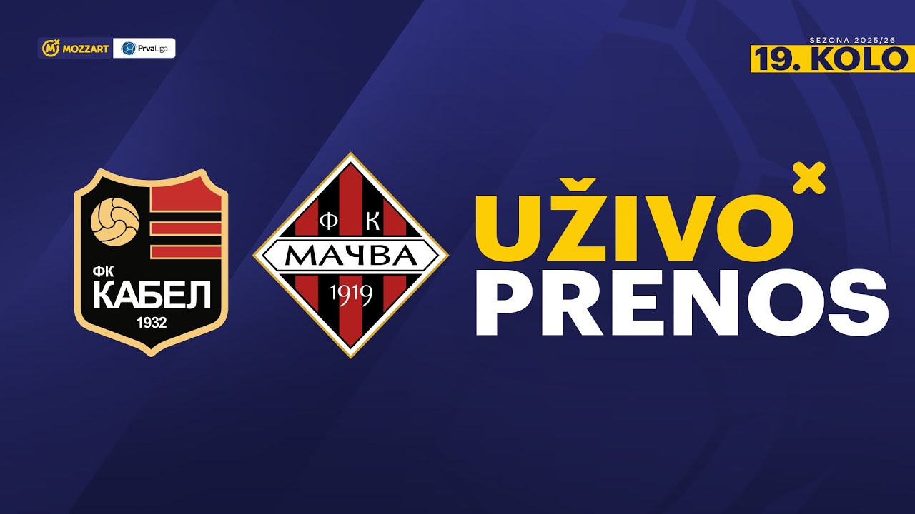 Kabel - Mačva Mozzart Bet Prva liga Srbije 2025/26 19. Kolo
