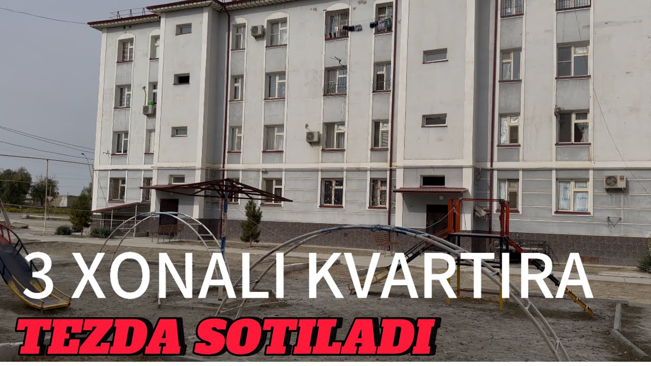 JONDOR TUMANI MARKAZDA 3 XONALI KVARTIRA SOTILADI TEZDA VA ARZON NARXDA