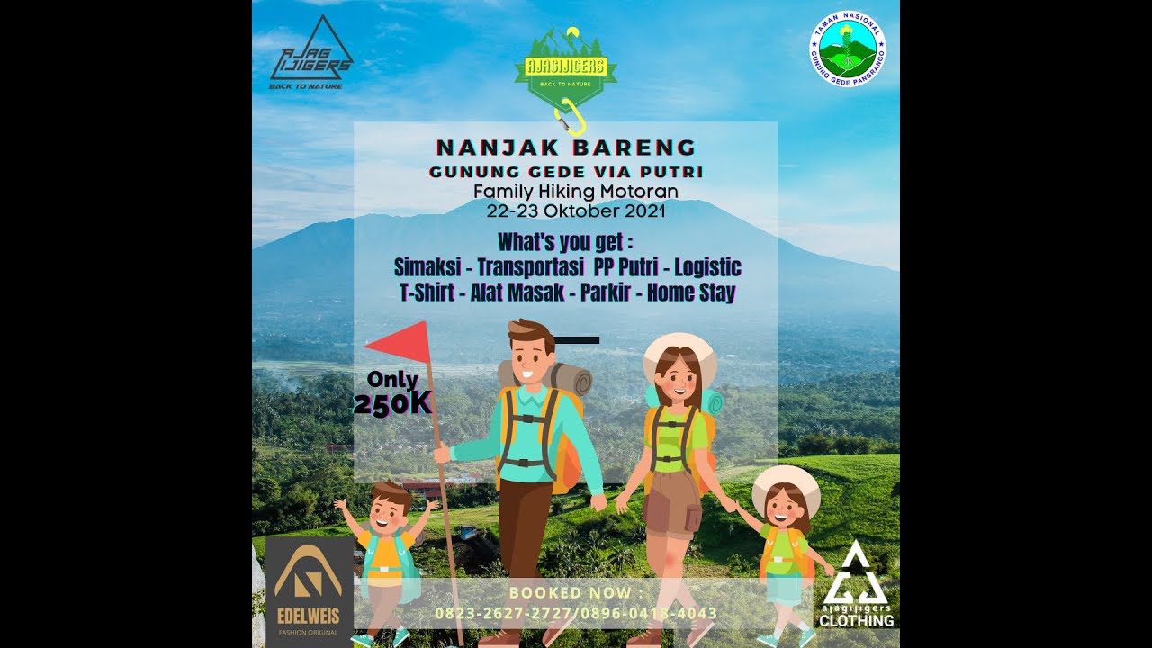 DAFTAR KUY - Family Journey Nanjak Bareng  22 -23 Oktober 2021