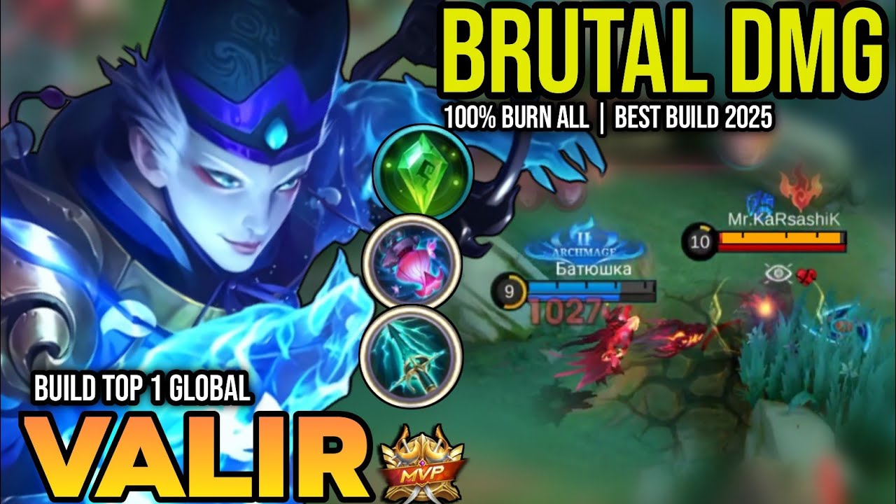 VALIR BEST BUILD 2025 | BUILD TOP 1 GLOBAL VALIR GAMEPLAY | MOBILE LEGENDS✓