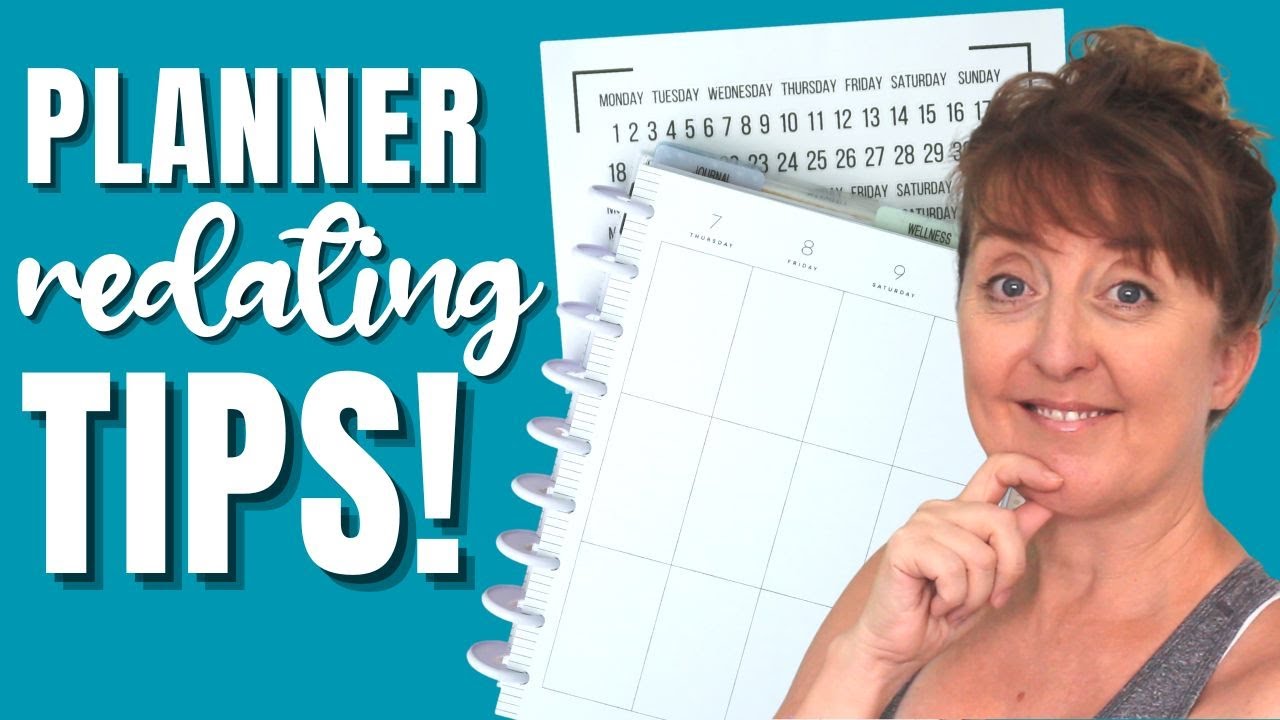 6 WAYS TO REDATE YOUR OLD OUT OF DATE HAPPY PLANNER - TUTORIAL, TIPS & TRICKS FOR BEGINNERS