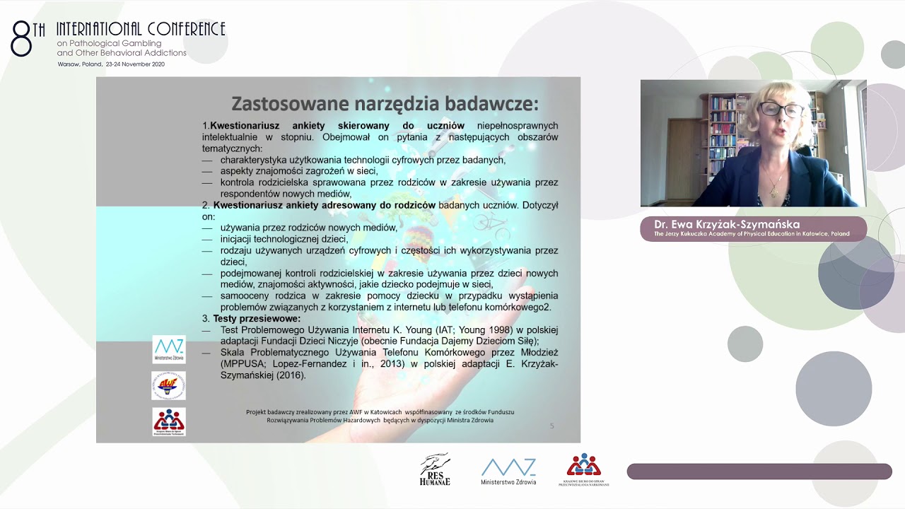 SESJA PLENARNA IV Moderator: dr Bogusław Habrat, badacz nad uzależnieniami