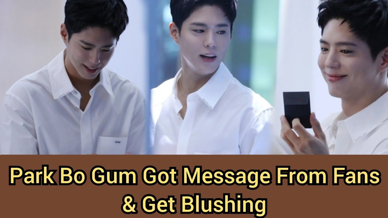 Park Bo Gum Got Message From Mother Of His Fans 😍🤩💫