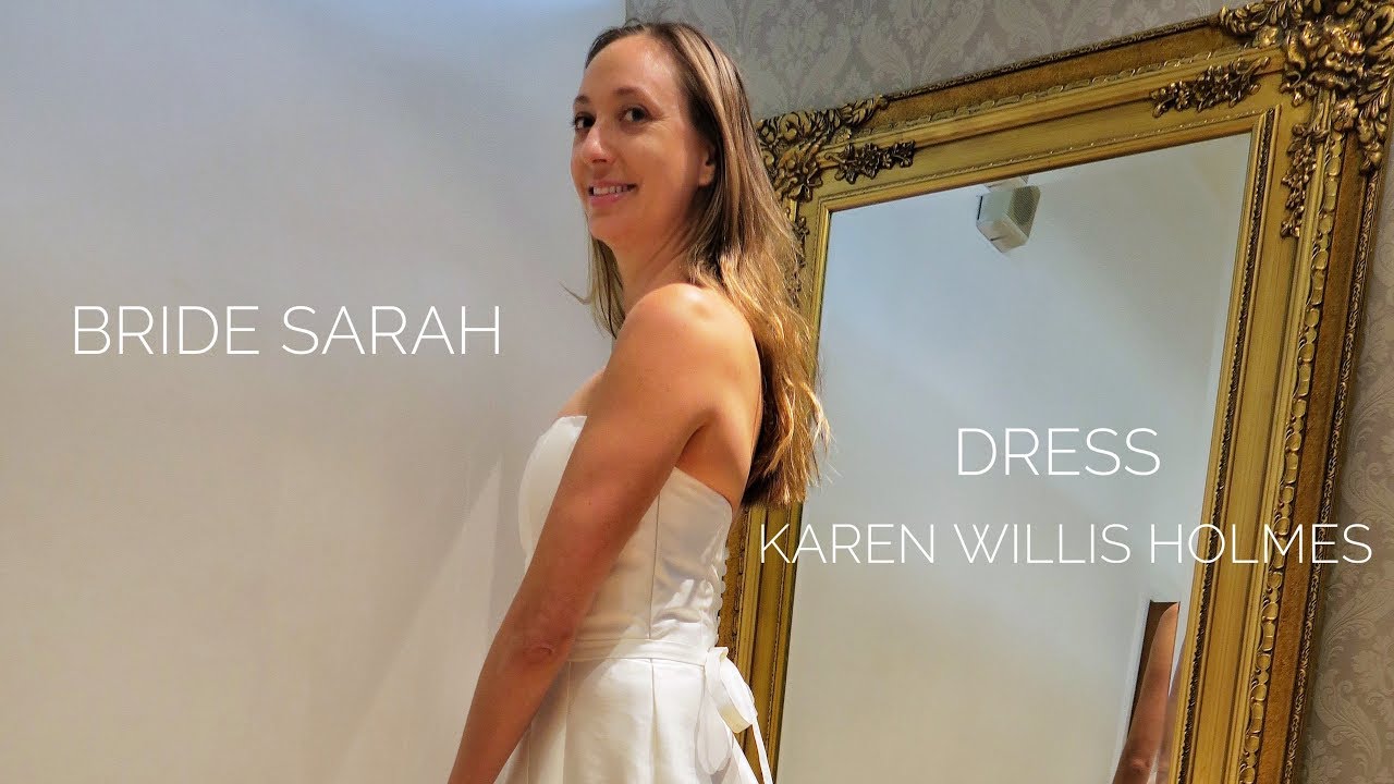 KAREN WILLIS HOLMES wedding dress altered at La Couturier Alterations worn by Bride SARAH