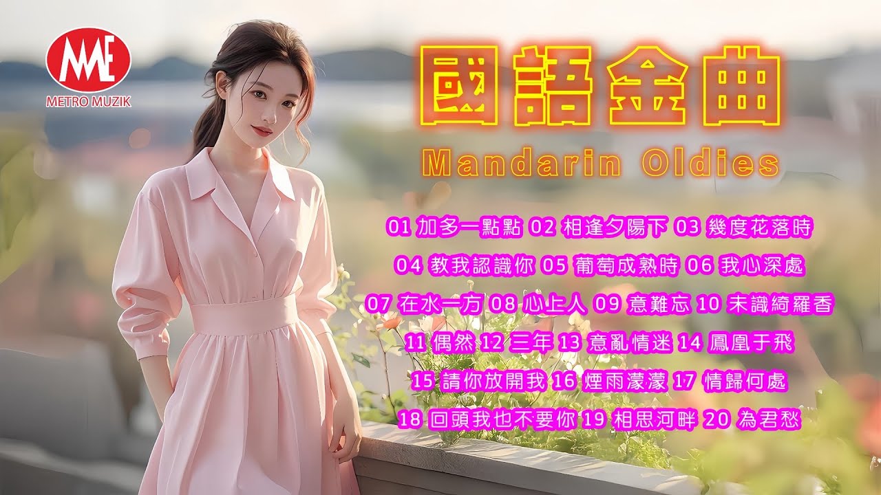 【國語金曲】加多一點點丨相逢夕陽下丨幾度花落時丨教我認識你丨葡萄成熟時丨我心深處丨在水一方丨心上人丨意難忘丨未識綺羅香丨偶然丨三年丨意亂情迷 Mandarin Oldies (歌詞版)