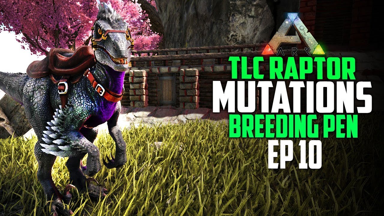 NEW TLC Raptor Color Mutations And Breeding Pen! Ark: Survival Crystal Extinction E9