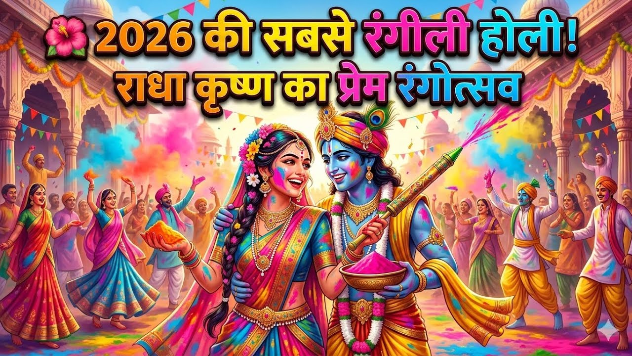 🌺 2026 की सबसे दिव्य होली! राधा कृष्ण का ब्रज रंगोत्सव | Vrindavan Holi Bhajan ✨
