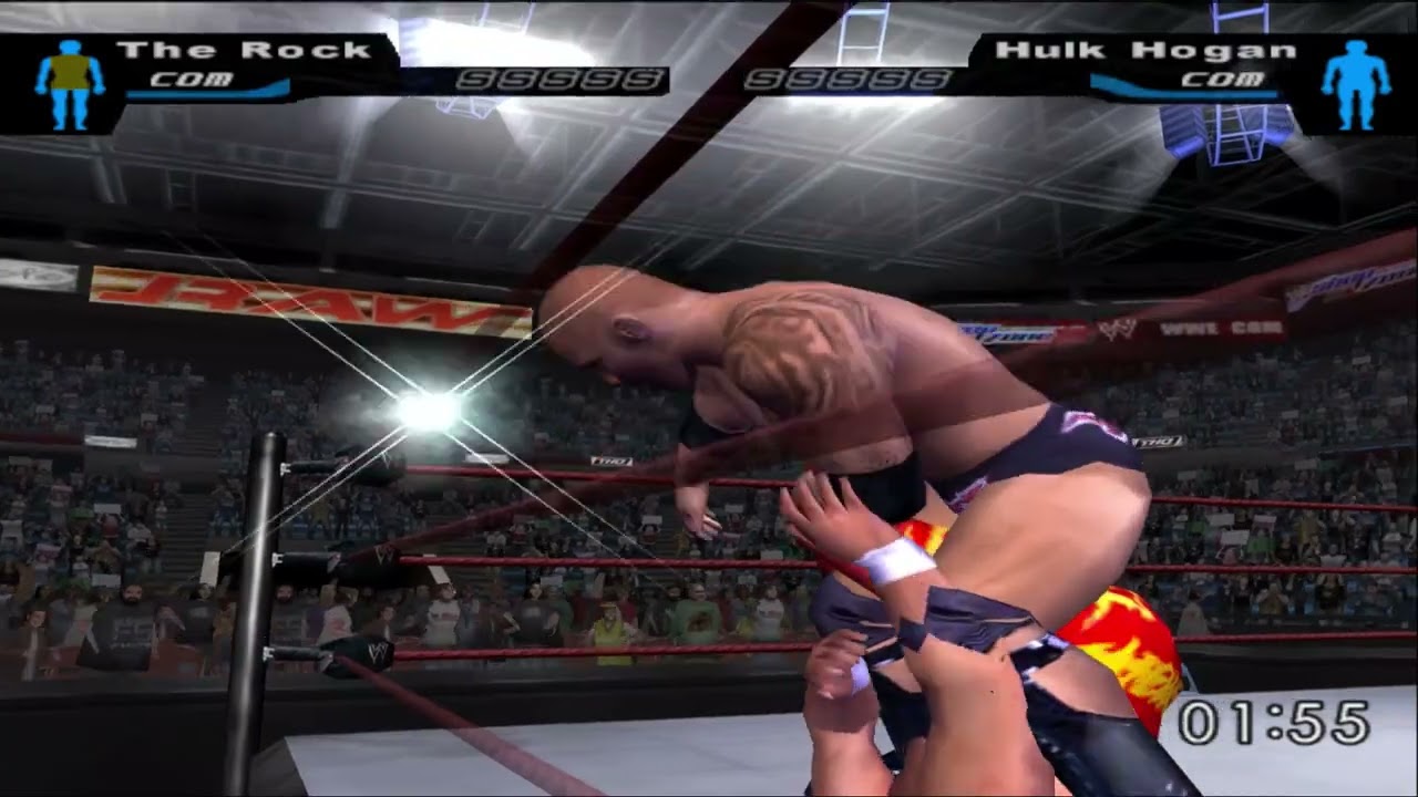 FULL The Rock VS Hulk Hogan | WWE SmackDown! HCtP #Nostalgia #PS2 #wwetiktok #wwe #smackdown