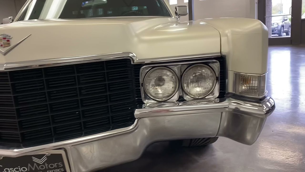 1969 Cadillac Coupe DeVille walk around video and start up Cascio Motors