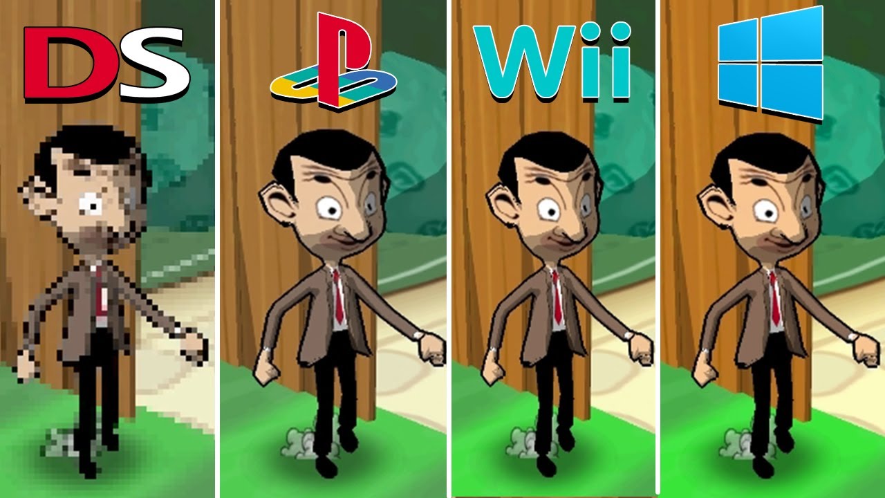 Mr. Bean's Wacky World (2007) NDS vs PS2 vs Wii vs PC ( Which One is Better? )
