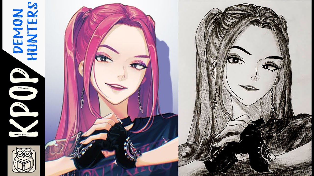 Drawing MIRA | KPOP Demon Hunters Character Art Tutorial