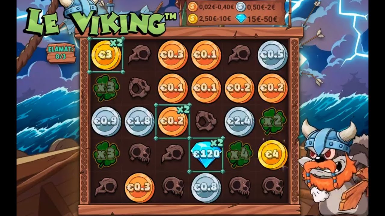 Hacksaw Le Viking 3 scatter bonus huge 1349x win!!