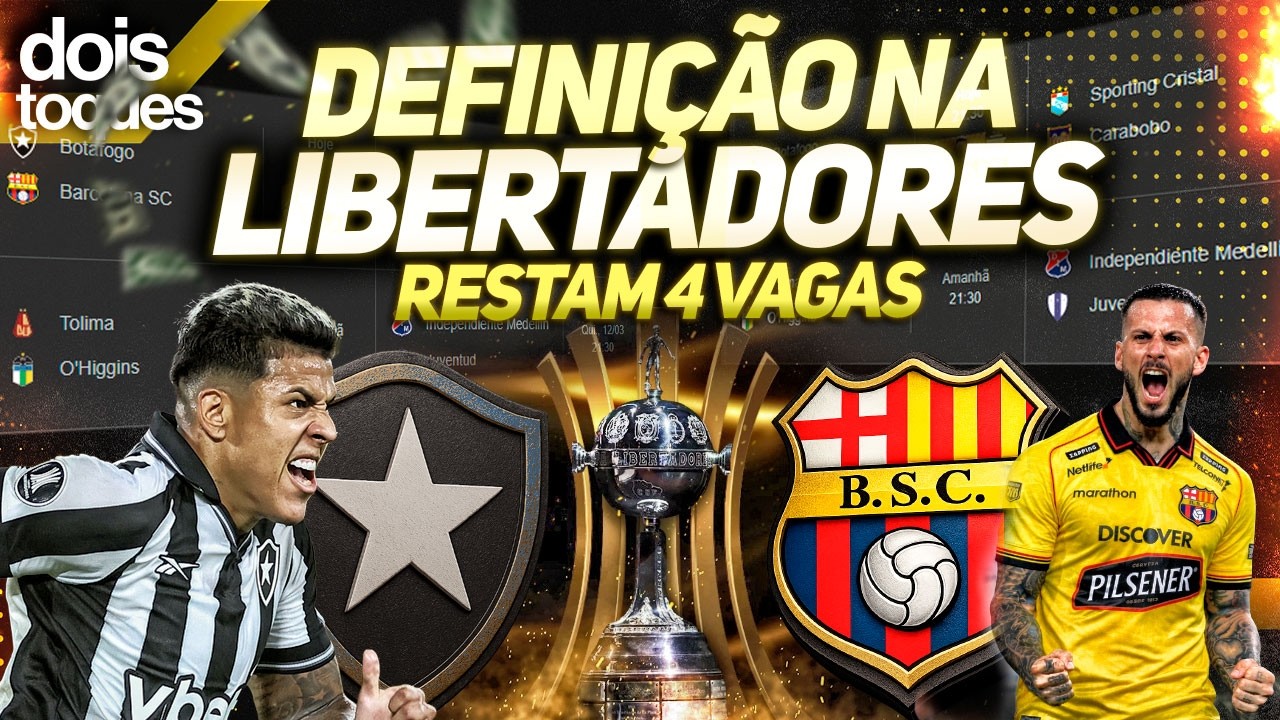 🏆LIBERTADORES DA AMÉRICA CONHECE OS ÚLTIMOS CLASSIFICADOS | EDIÇÃO 2026 COM POUCOS CAMPEÕES