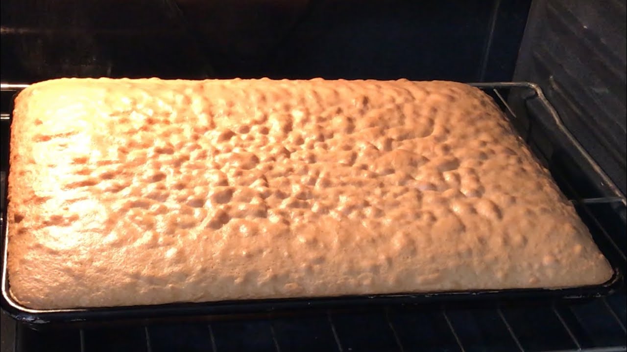 Pan Esponjoso Para Pasteles 3 Leches De Media Plancha