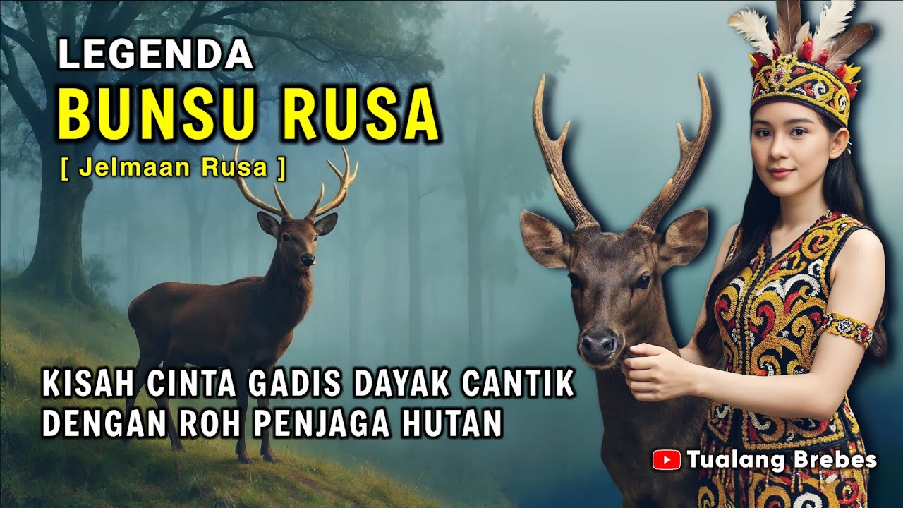 Legenda Bunsu Rusa-Cinta Gaib dari Hutan Dayak Iban | cerita rakyat kalimantan barat