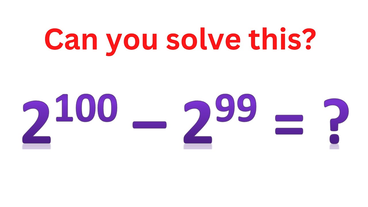 A nice power subtraction problem | Math Olympiad | Easy to solve math @codehorse