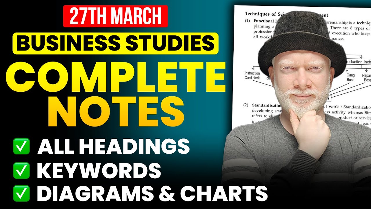 50 Pages Notes = Business Studies ख़तम  🔥🔥 | Most Important Notes for B.St Board 2024