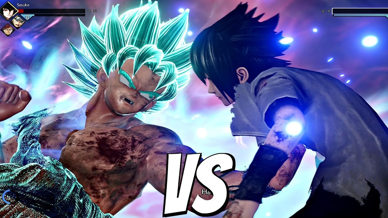 Goku SSB Kaioken vs Sasuke 1vs1 Gameplay (PS5) JUMP FORCE