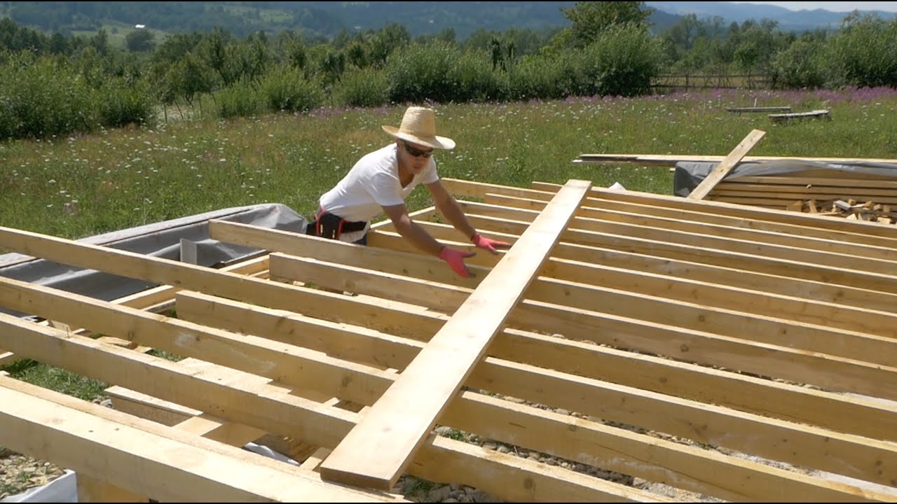 Ep05 Terasa suspendata de lemn | Cum sa construiești o casă de lemn DIY | Tiny House Wood