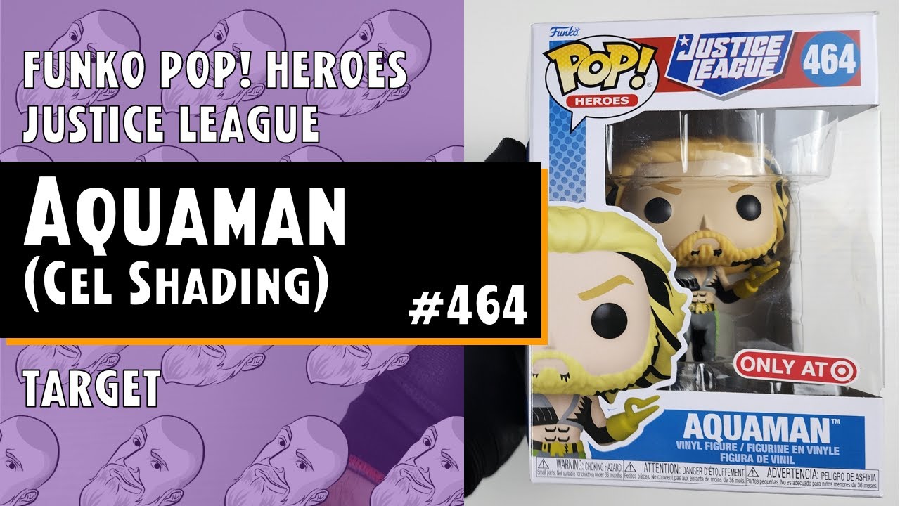 Funko Pop Aquaman (Cel Shading) - 464 - Justice League - Target // Just One Pop Showcase