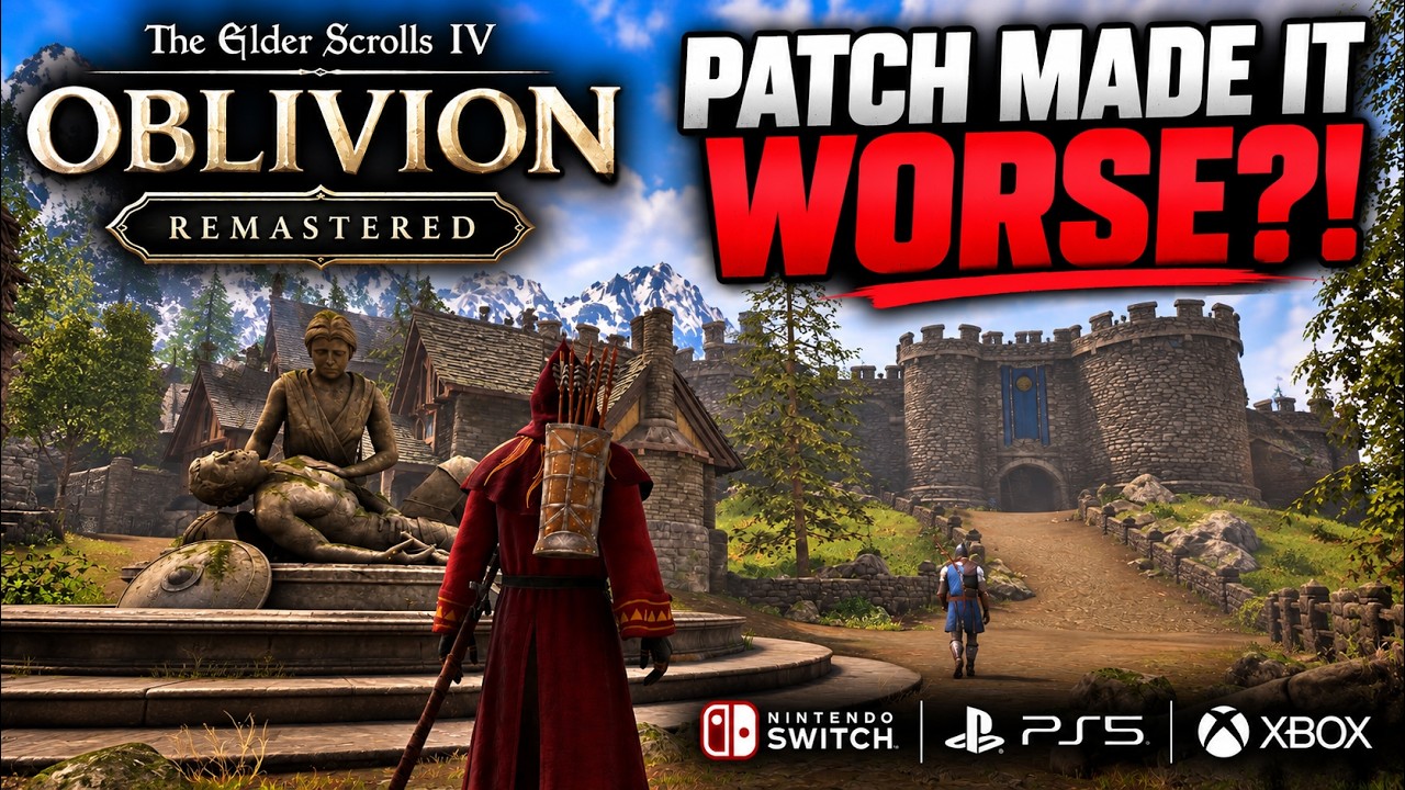 У обновления 1.1 для Oblivion Remastered на Switch 2 БОЛЬШАЯ проблема