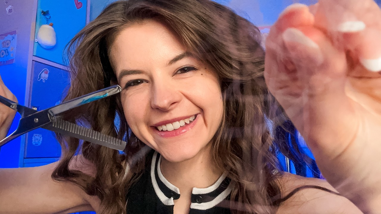 ASMR - Friseurbesuch 💛 Ich schneide und F&auml;rbe deine Haare 💤