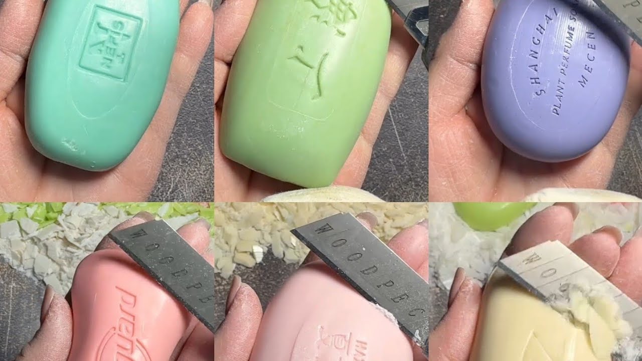 Cutting Crispy Soap ASMR| Satisfying Soap Cutting Sounds