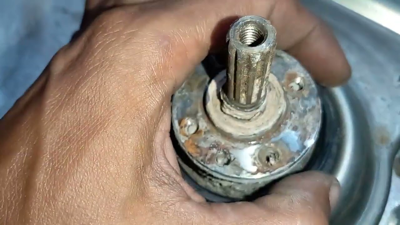 MESIN CUCI SANYO 8 kg TIDAK BISA SPIN DAN WASH. PENGGANTIAN GEARBOX. @servisbalap99 