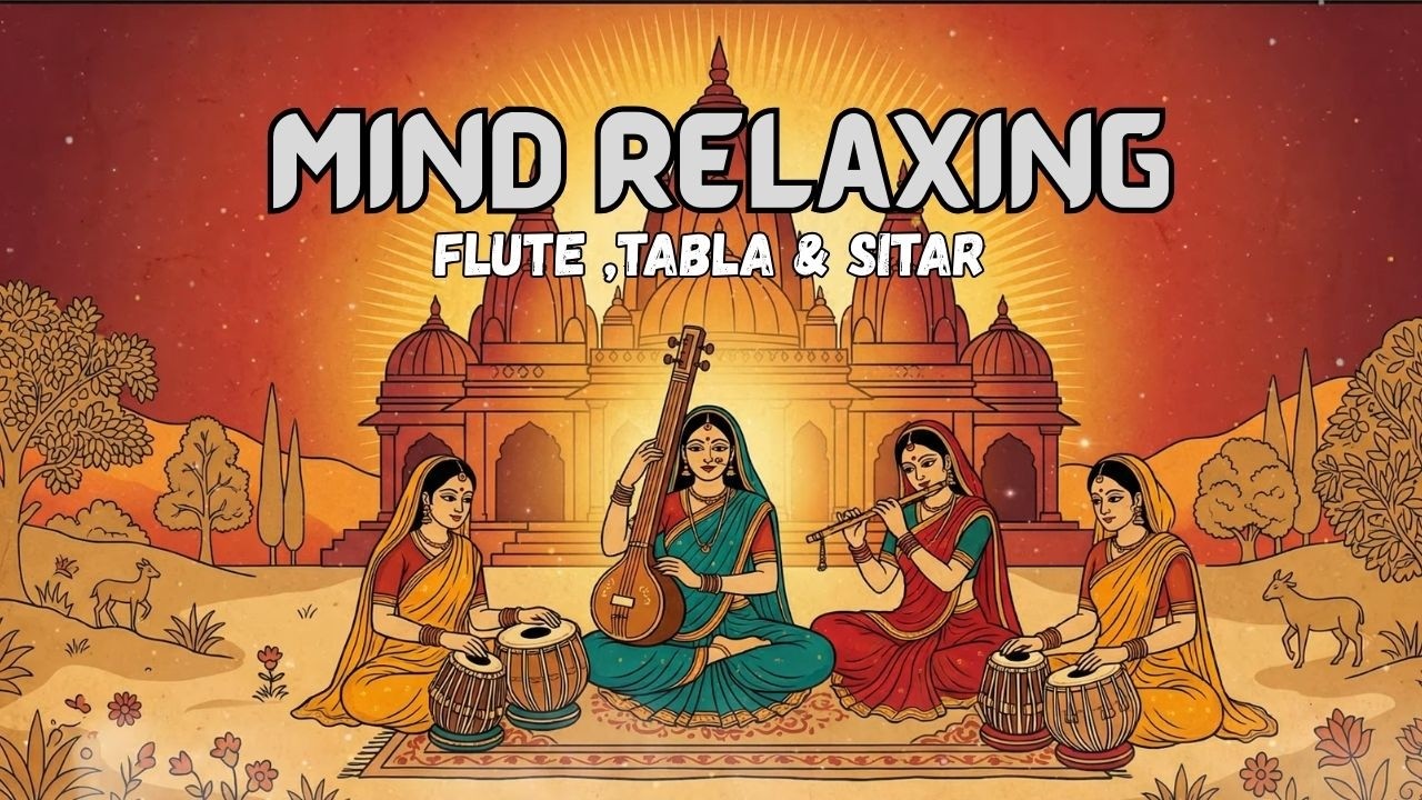 Mind Relaxing Flute Tabla and Sitar Compilation | Hindustani Instrumental Music - Vol - 24