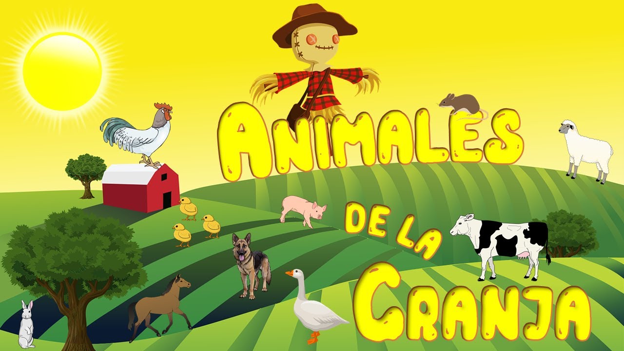 Animales de la granja para niños Aprende los nombres y sonidos | Videos educativos
