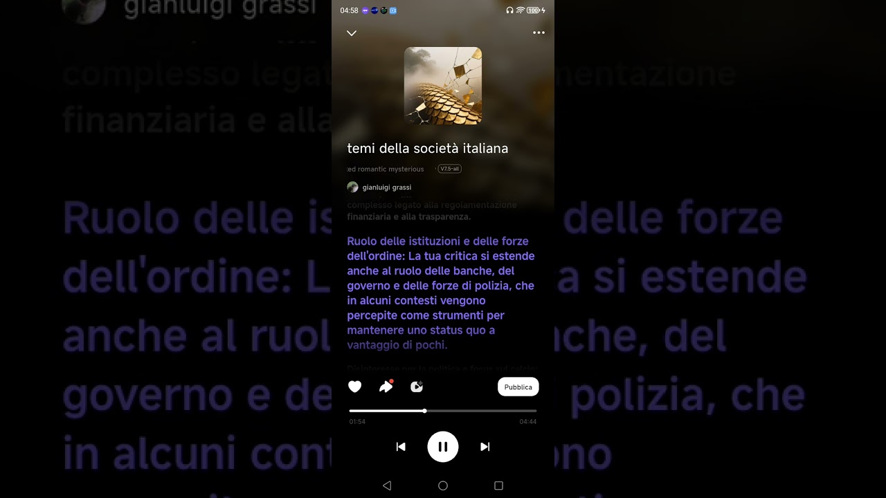 Gianluigi Grassi problemi della società italiana 