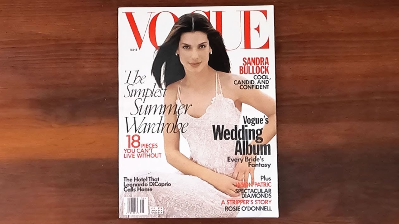 1998 June ASMR Magazine Flip Through: Vogue w Sandra Bullock, Jason Patric, Iman