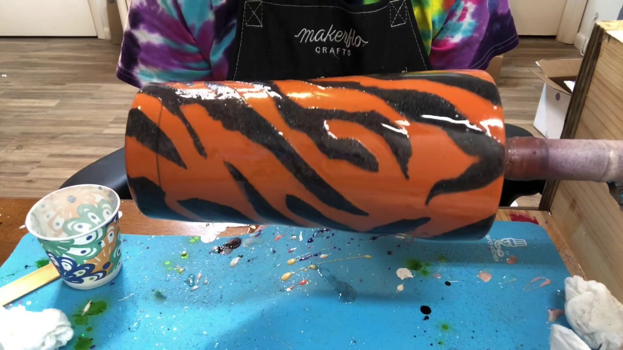 🐅 TIGER THEMED TUMBLER TUTORIAL START TO FINISH