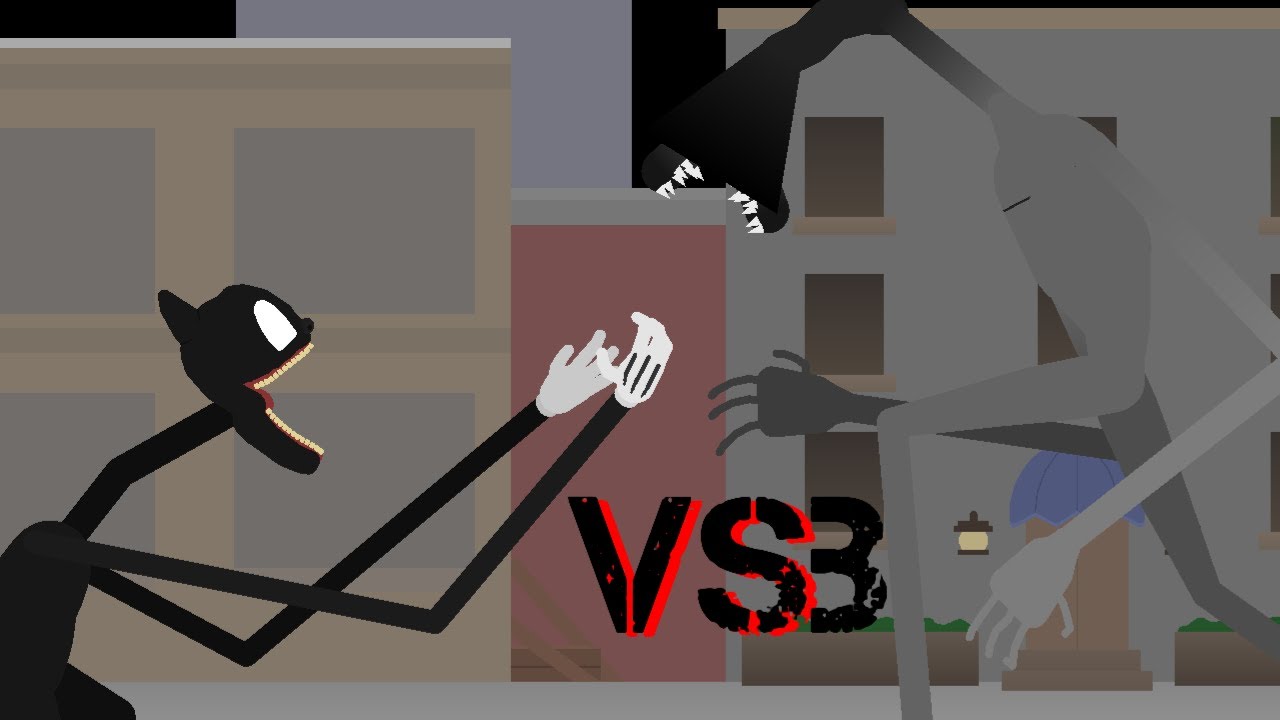 Cartoon cat vs Light head (stick nodes animation)