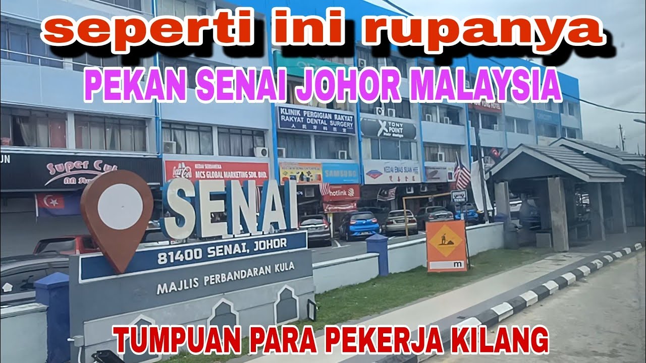 jangan kaget lihat 🇲🇾❤️🇮🇩 pekan Senai Johor Malaysia , sekarang