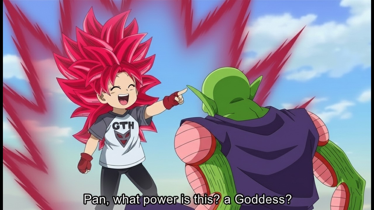 Piccolo is Scared to see that Pan can Transform into a Super Saiyan God - Dragon Ball Super