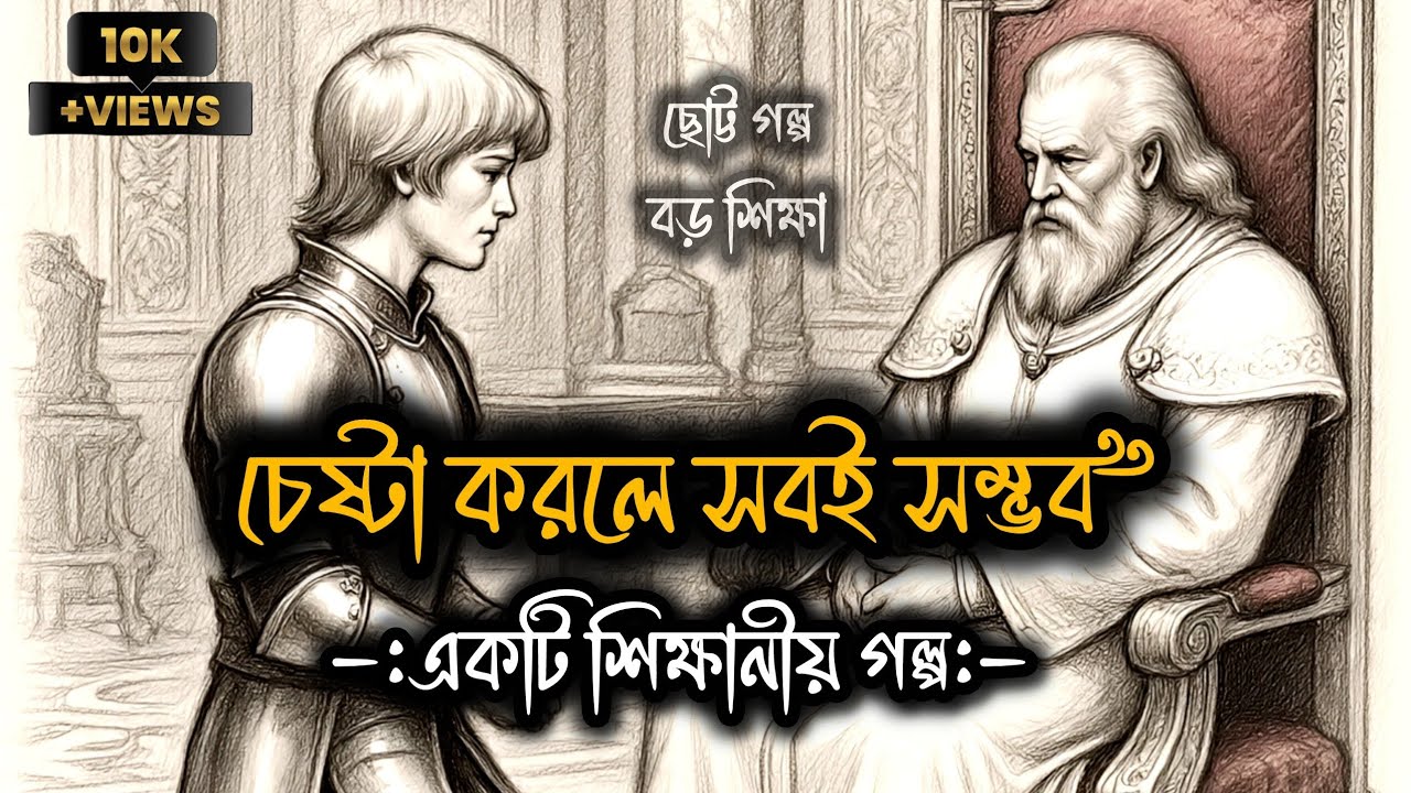 চেষ্টা করলে সবই সম্ভব ! একটি শিক্ষানীয় গল্প ! Everything is possible if you try.An instructive story