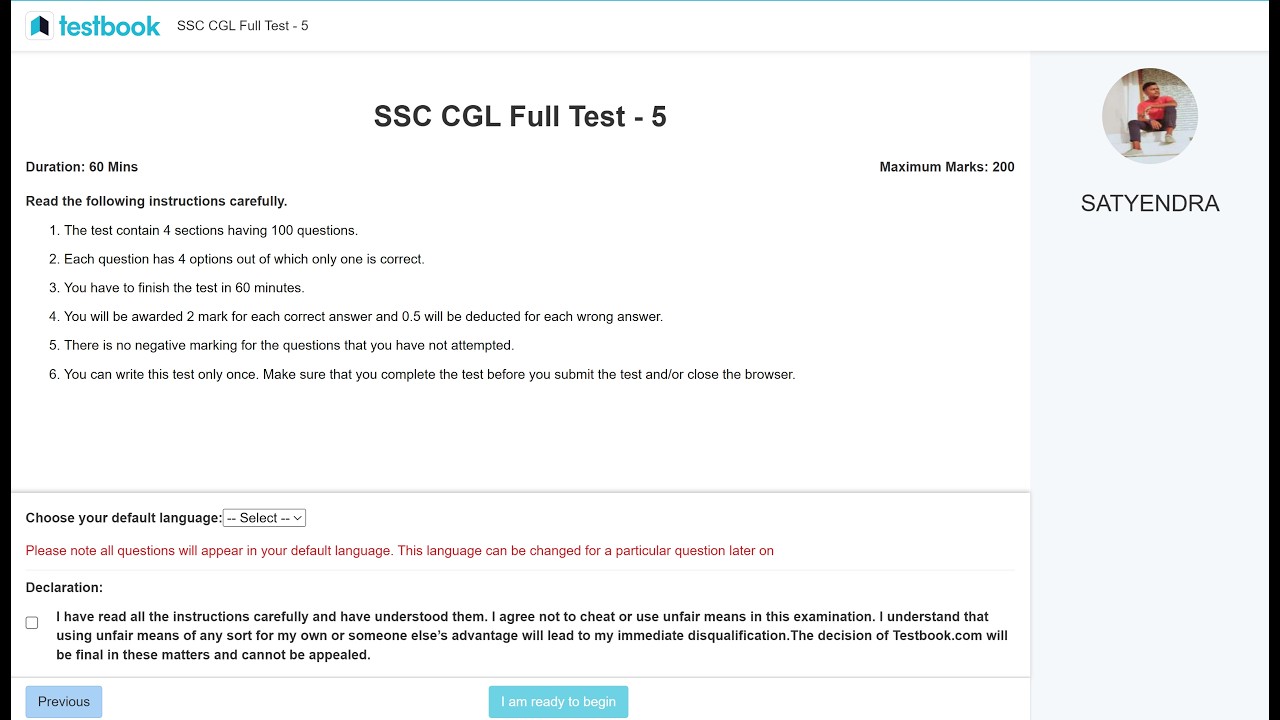Testbook SSC CGL Mock - 5 || CGL Tier 1 || My score ||✅ #ssc #ssccgl #cgl #cgl2026 #chsl #shorts