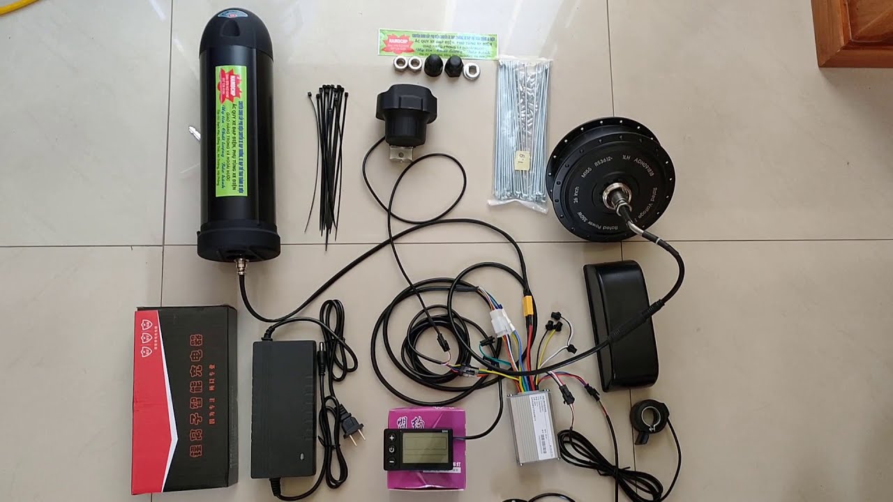 Giao diện điều khiển LCD, bộ thiết bị VIP lắp xe đạp thể thao thành xe điện . Mr Nam 0704 126 198