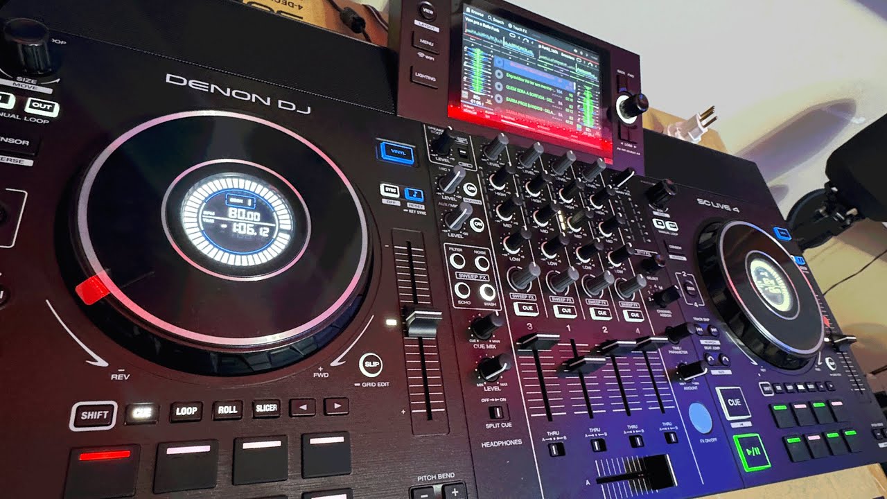 Denon DJ SC Live 4 Unboxing e Primeiras Impressões( PT-BR )