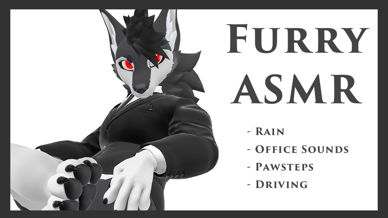 Protective Wolf Becomes Your Emotional Support Companion [Furry ASMR, Rain, Driving, Macro]