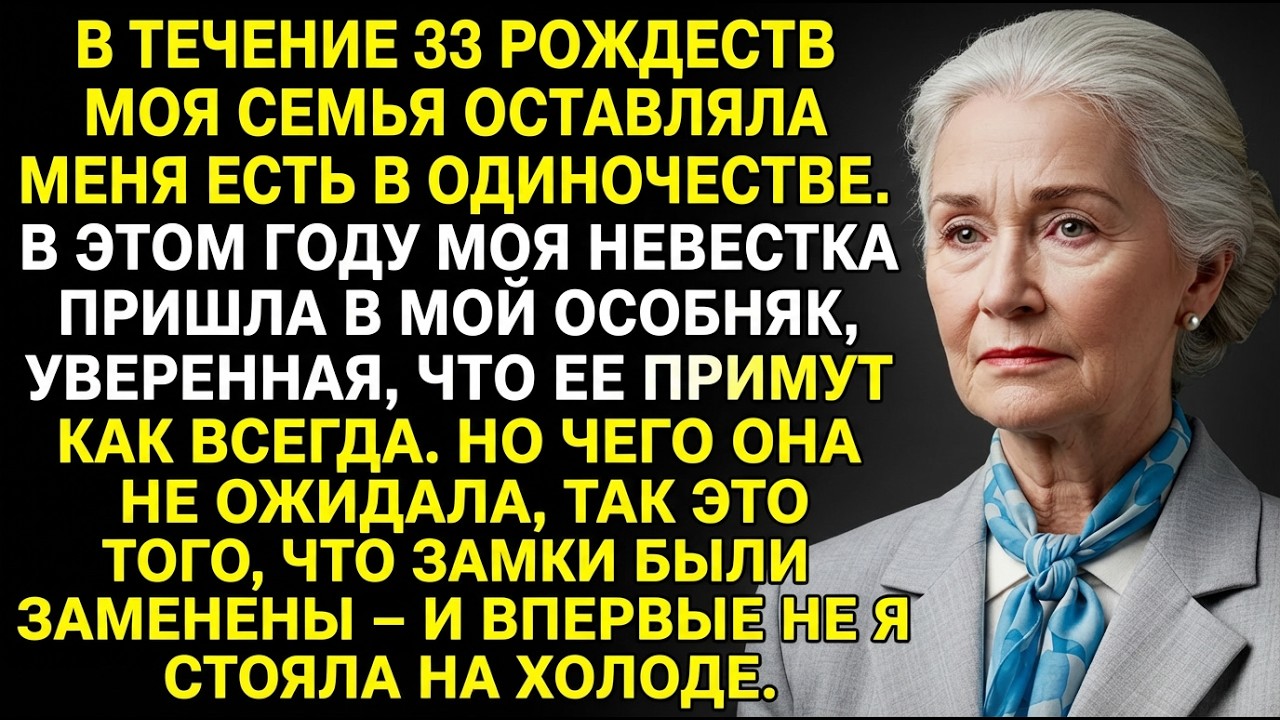 После 33 Рождеств в одиночестве невестка пришла в мой особняк — но осталась снаружи.