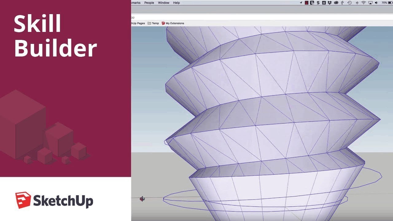 SketchUp Skill Builder: Modeling a Screw, Part 2