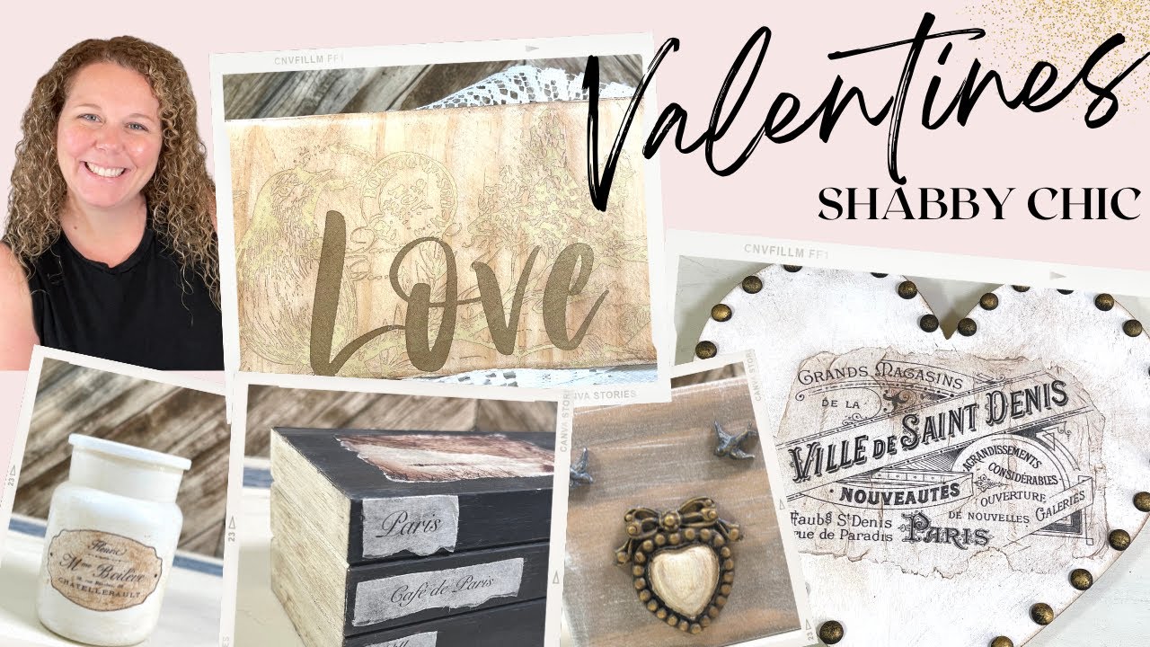 Valentine's Day Shabby Chic Decor || Romantic French Shabby Chic DIYs || Neutral Valentine's Day DIY