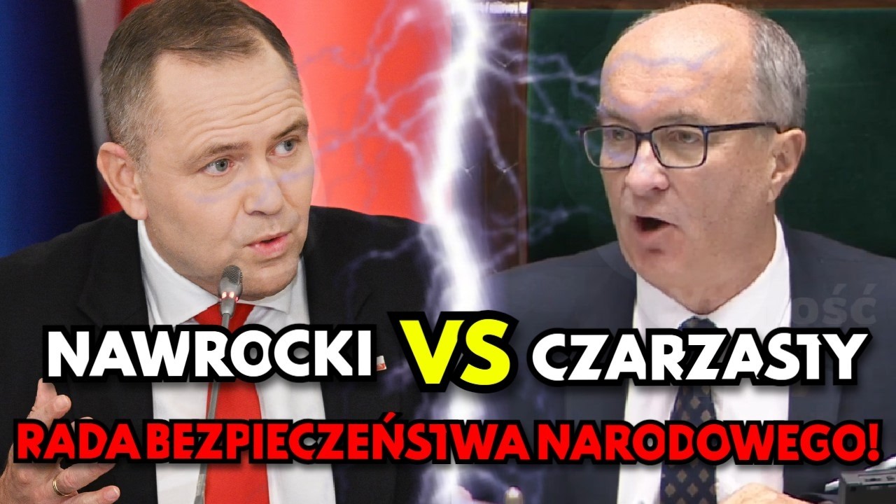 🔴 POSIEDZENIE RADY BEZPIECZEŃSTWA NARODOWEGO! PREZYDENT NAWROCKI VS MARSZAŁEK CZARZASTY!
