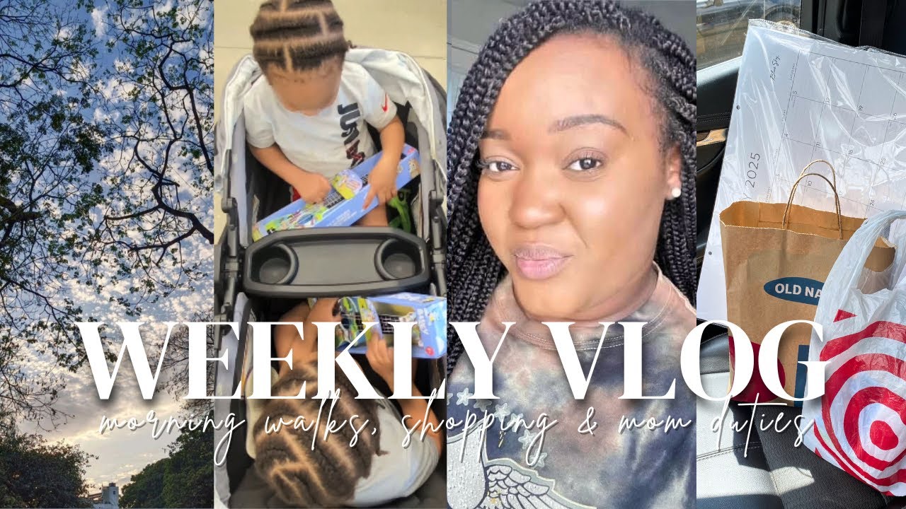 WEEKLY VLOG | slow morning walk, visiting new places, shopping & mom duties