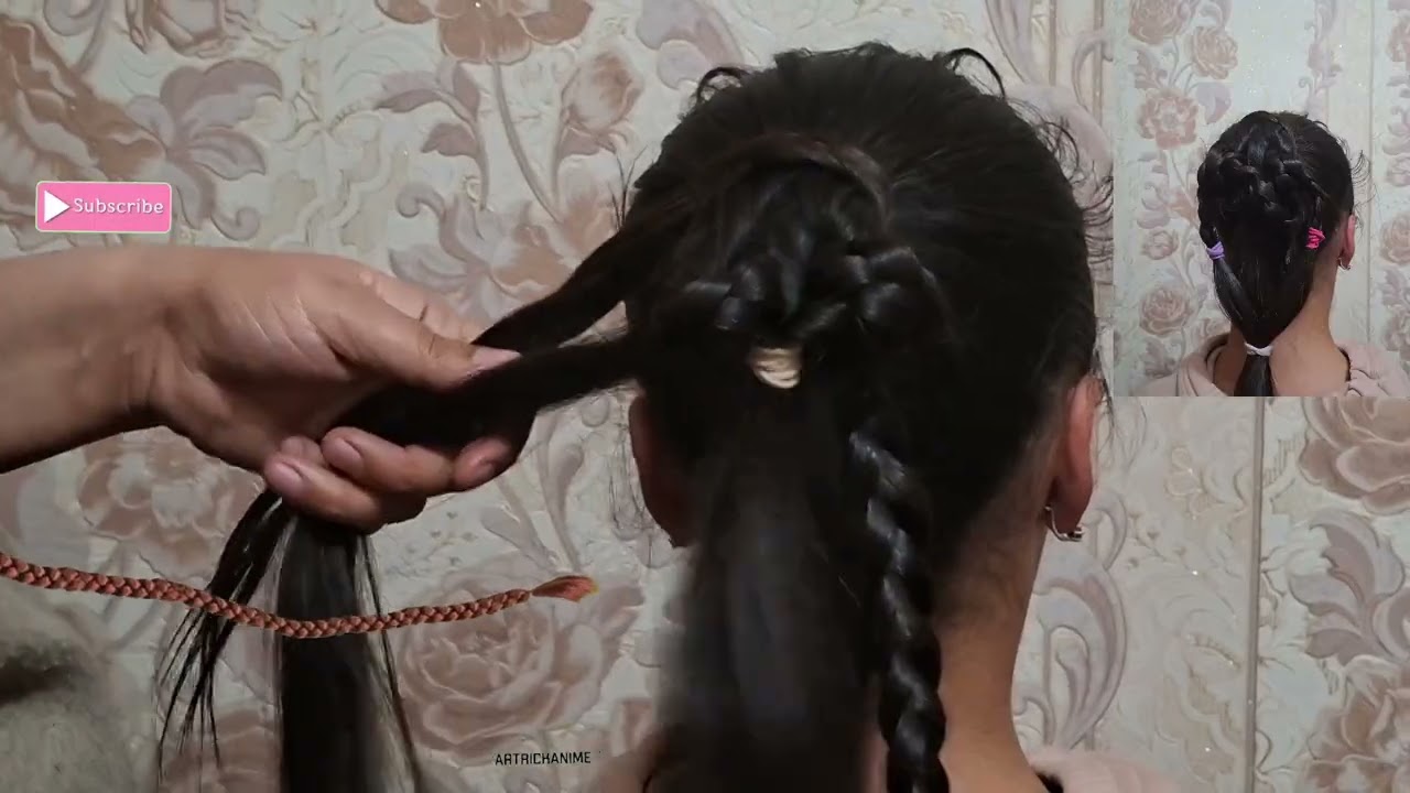 #ButterflyHairstyle #ElegantBraids #CreativeHair #HairBraiding #LongHair 